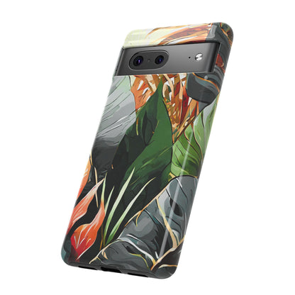 Tropical Leaf Tough Phone Case