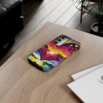Vibrant Heart Sunset Tough Phone Case
