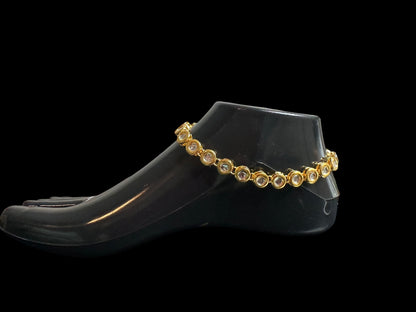 Kundan anklets (READY TO SHIP)