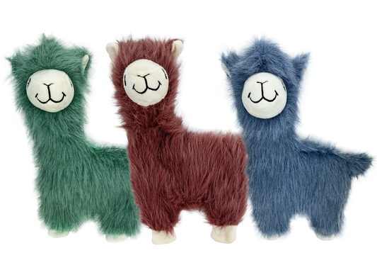 Multipet Fuzzy Llama - Assorted Colors 12"