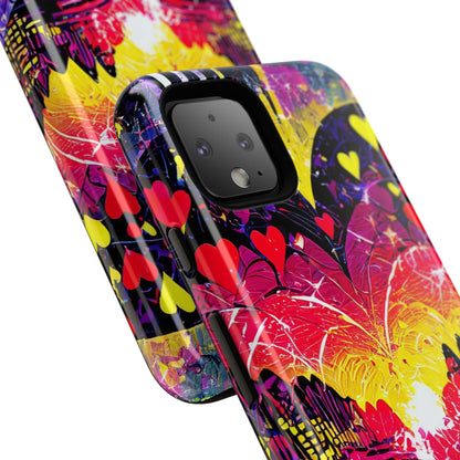 Vibrant Heart Sunset Tough Phone Case