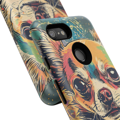 Abstract Chihuahua Tough Phone Cases