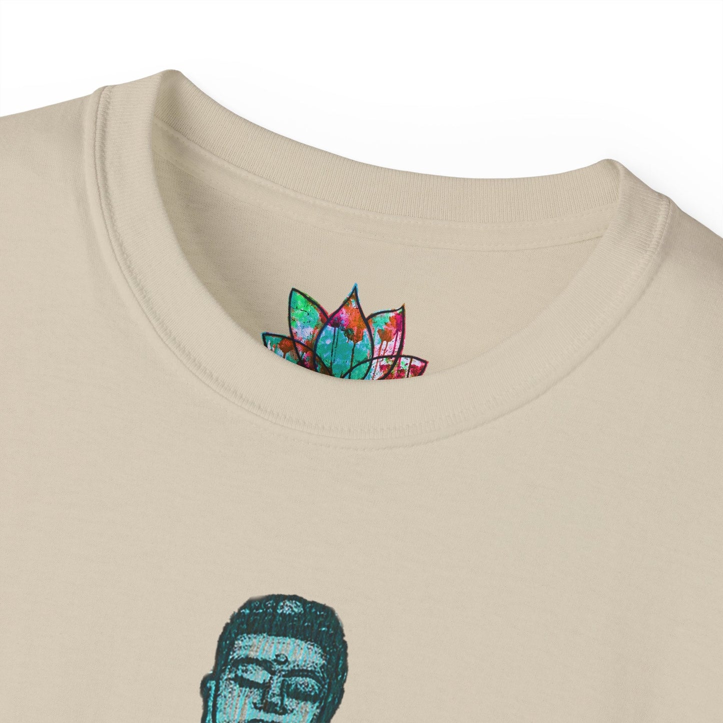 Fine Art Buddha Chalk Drawing Print Unisex Ultra Cotton Tee