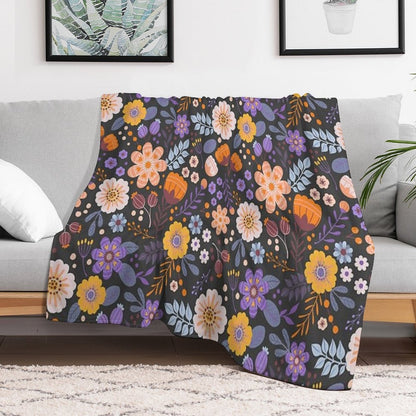 Floral Charm Throw Blanket