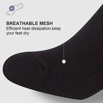 3 Pairs Socks Mens Ankle Quarter Crew Sport Plain Solid Socks Cotton Low Cut Sizes 9-13