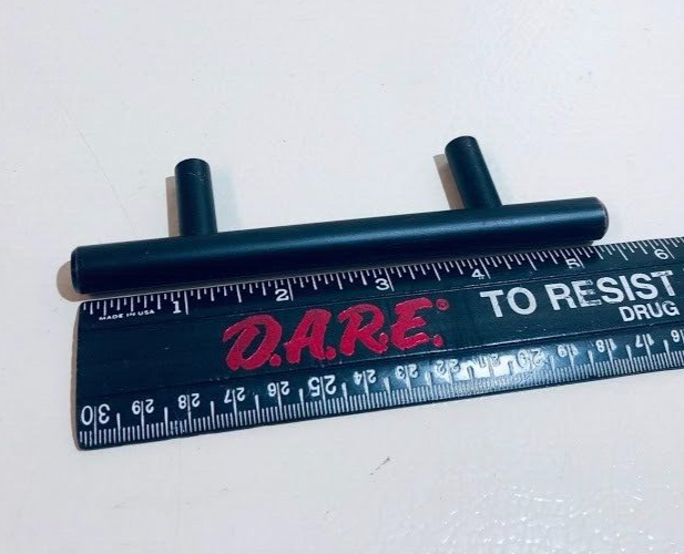 Set of 30 - Euro Bar Cabinet Handle, 1/2" diameter, 5.38" length, 3" b/t holes