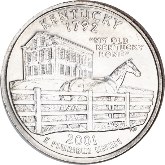 2001 D Kentucky Statehood Washington Commemorative Quarter