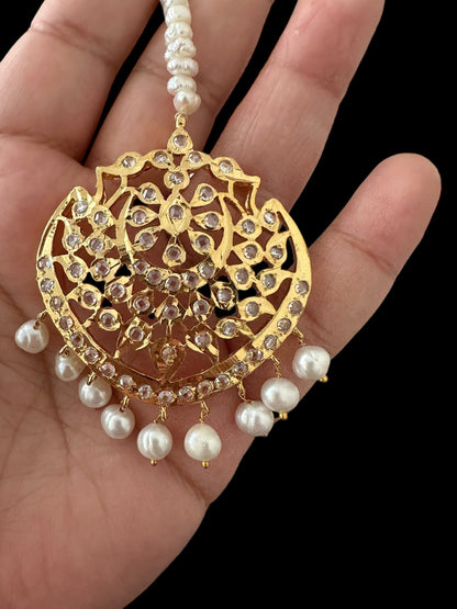 DJTK314 Shana tika in fresh water pearls ( READY TO SHIP )