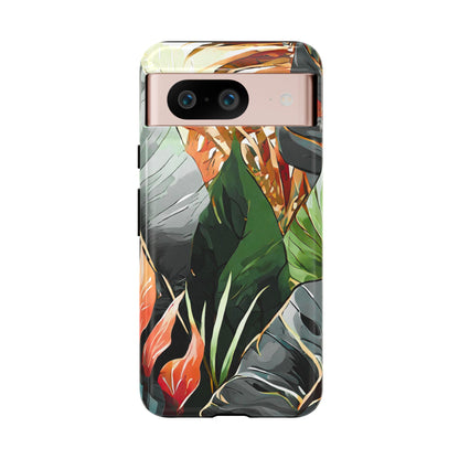 Tropical Leaf Tough Phone Case