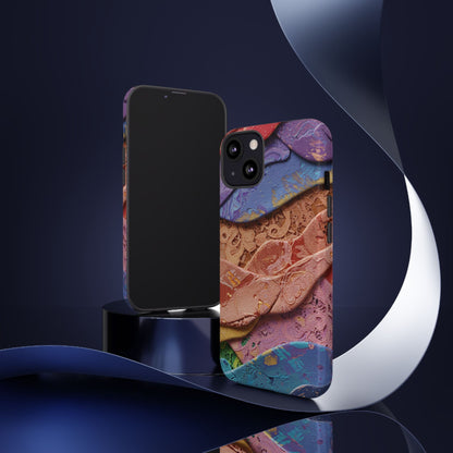 Abstract Painted Lace Tough Phone Case