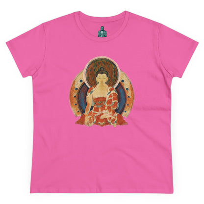 Buddha Gouache Print Women's Cotton Tee