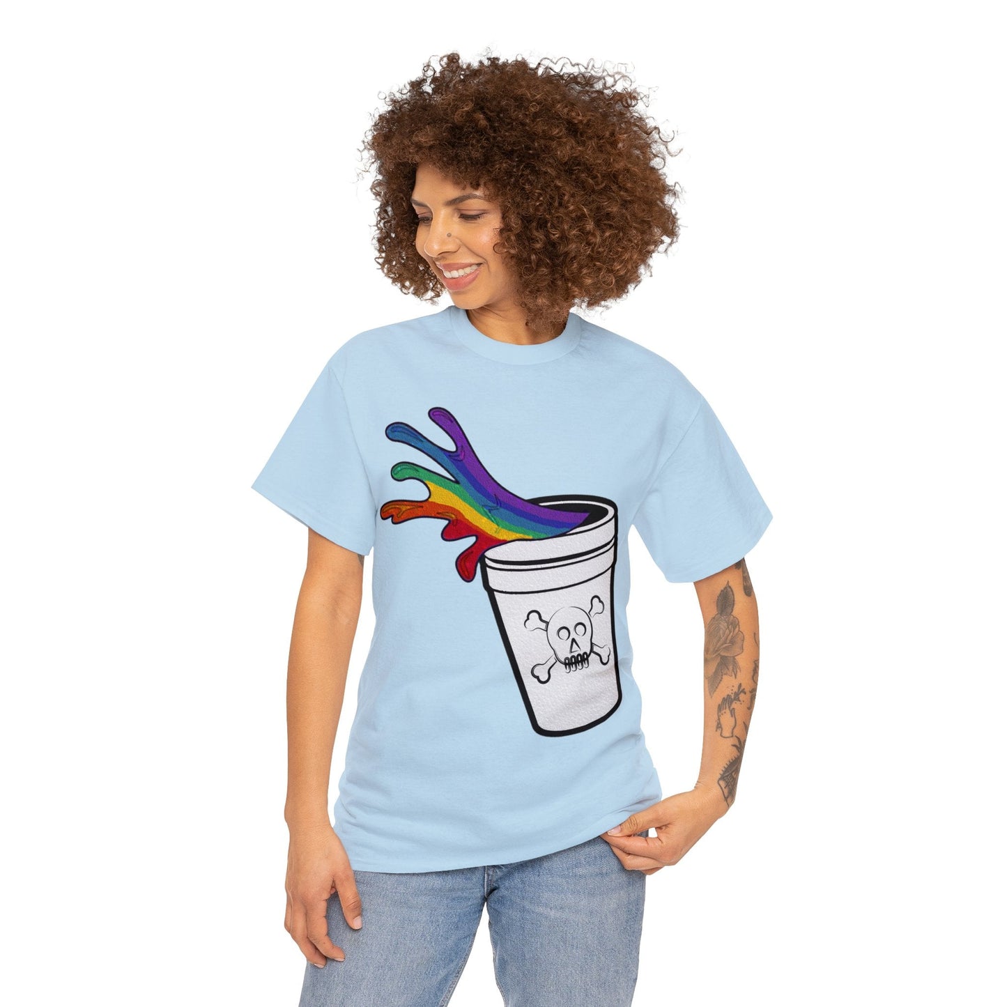 Rainbow Slushy Unisex Heavy Cotton Tee