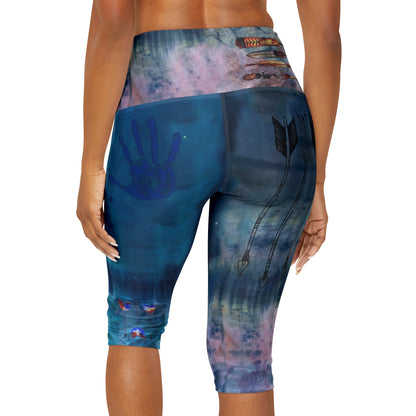 Founding Feathers Capri Leggings