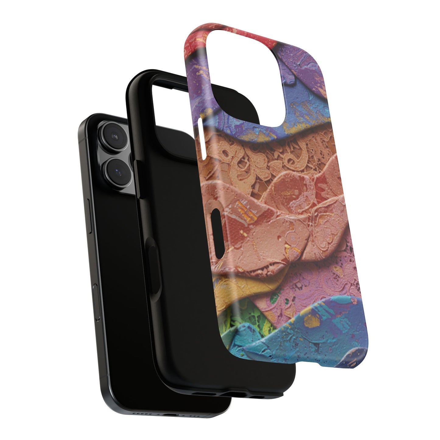 Abstract Painted Lace Tough Phone Case
