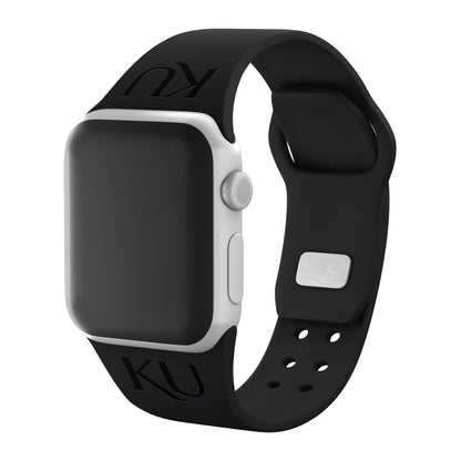 Kansas Jayhawks Engraved Apple Watch Band