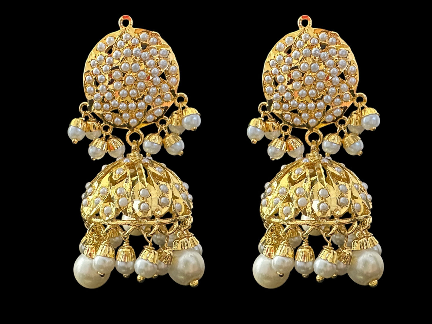 DLN107 Roosa Punjabi rani haar in pearls ( SHIPS IN 4 WEEKS )
