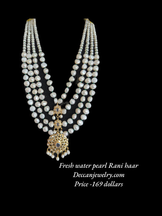 DLN71 Fresh water pearls Rani haar ( READY TO SHIP )