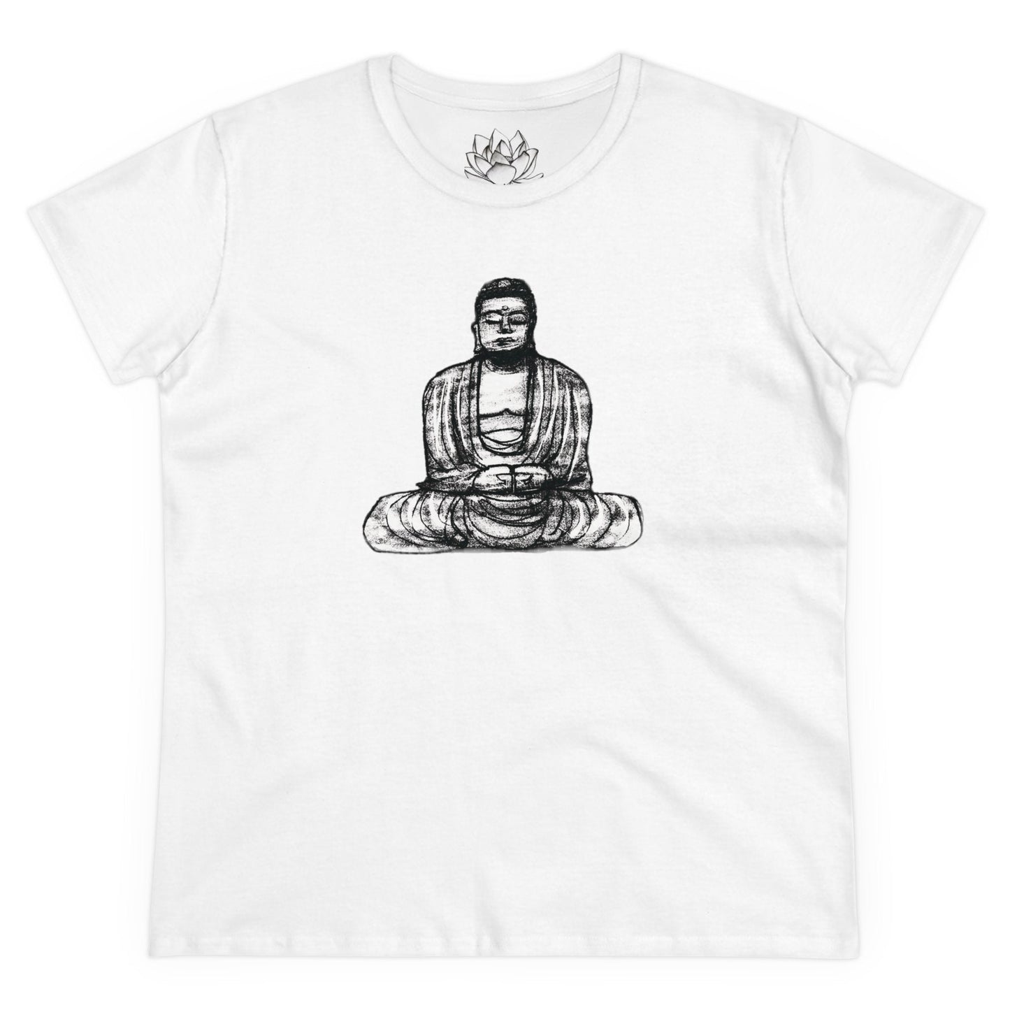 Buddha Sketch Women's Cotton Tee