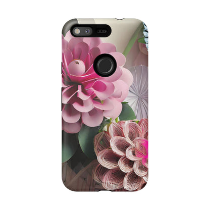 Elegant Paper Flowers Tough Phone Case