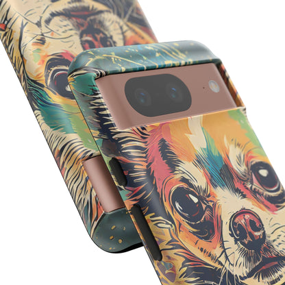 Abstract Chihuahua Tough Phone Cases
