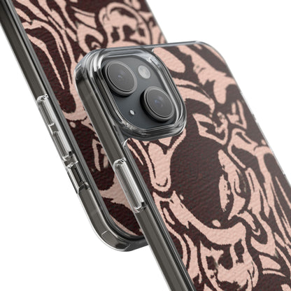 Gothic Abstract Skull Clear Phone Case