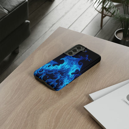 Blue Flames Tough  Phone Case