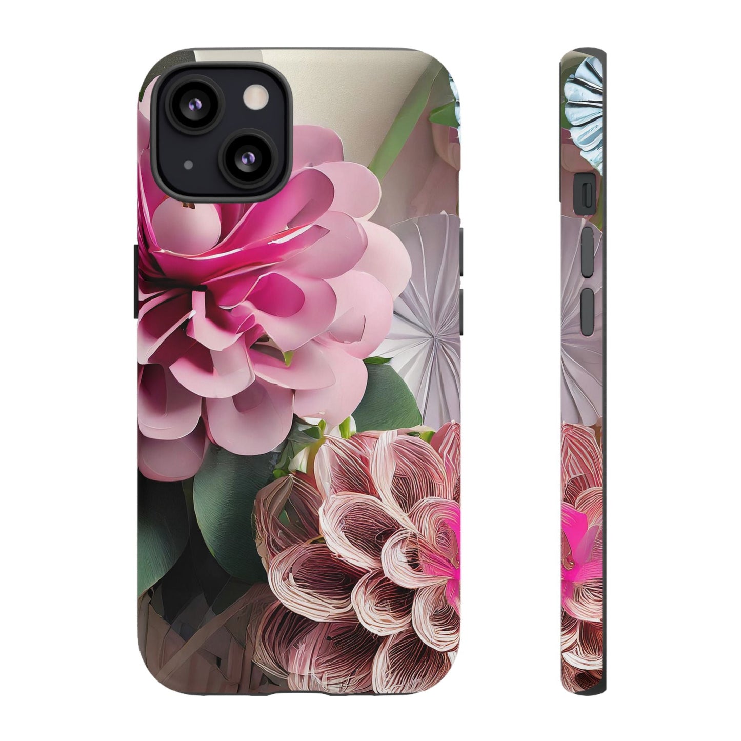 Elegant Paper Flowers Tough Phone Case