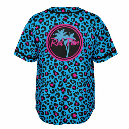 Pink and Blue Leopard Reversible Baseball Jersey