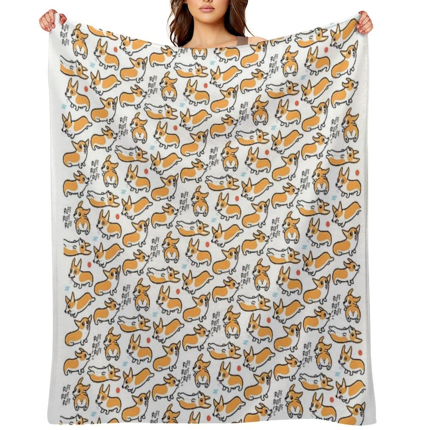 Cutie Corgis Throw Blanket
