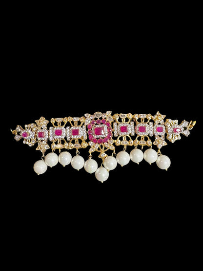 C519 Mehera ruby choker set  ( READY TO SHIP )