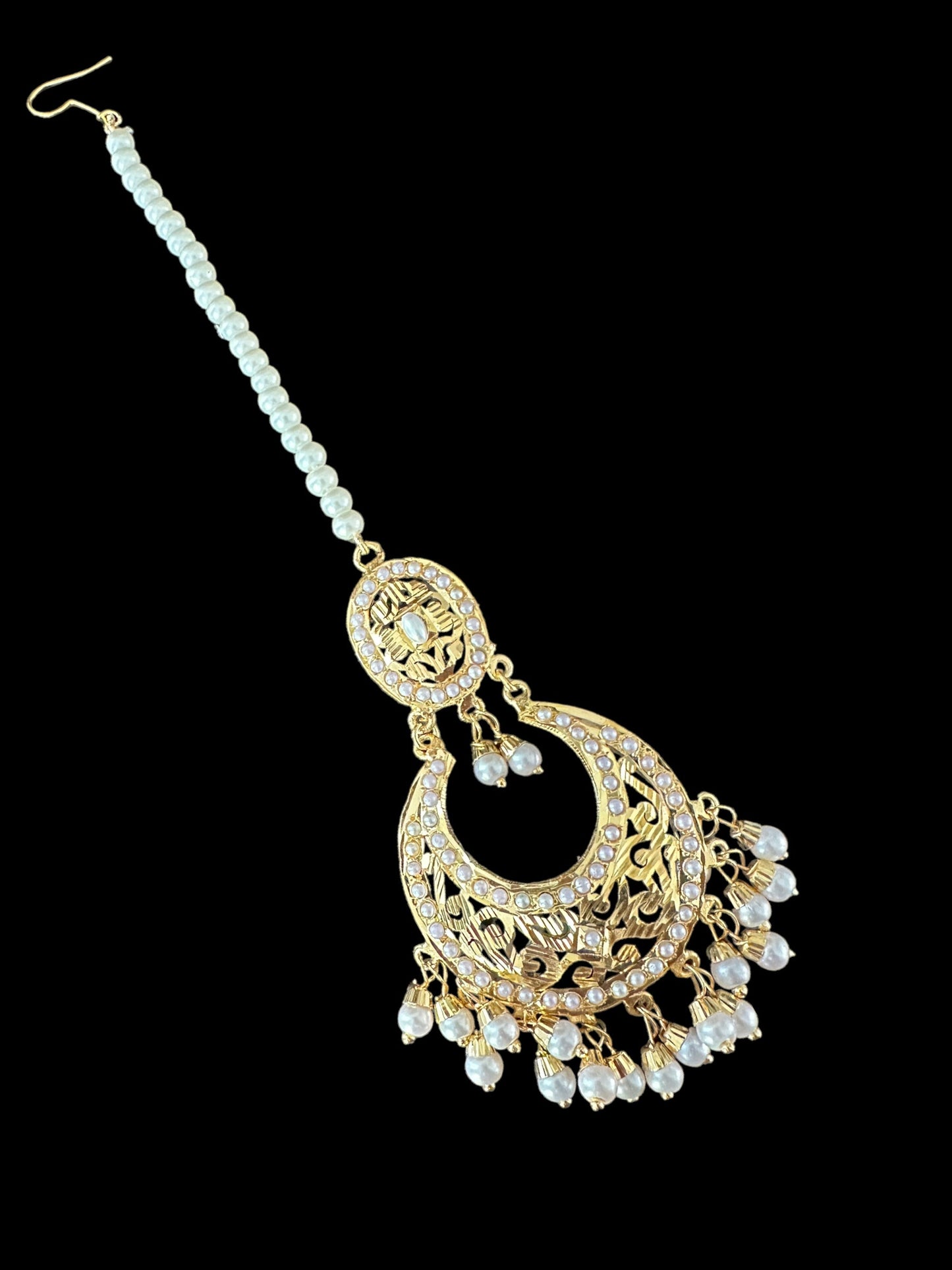 DJTK234 Jadau tika in pearls ( SHIPS IN 4 WEEKS )