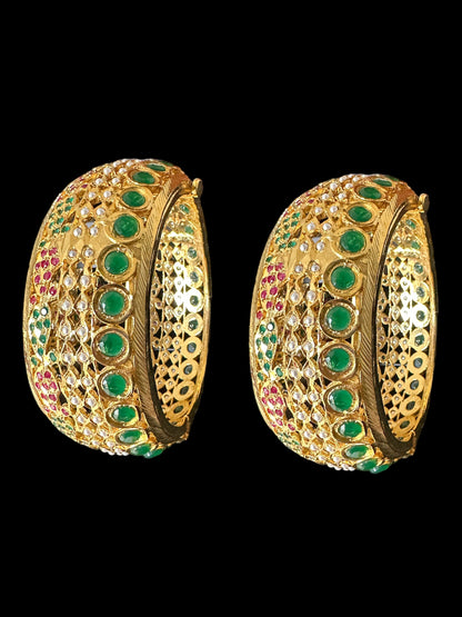 B175 Reem jadau bangle- pair   ( READY TO SHIP )2.6/2.8 openable