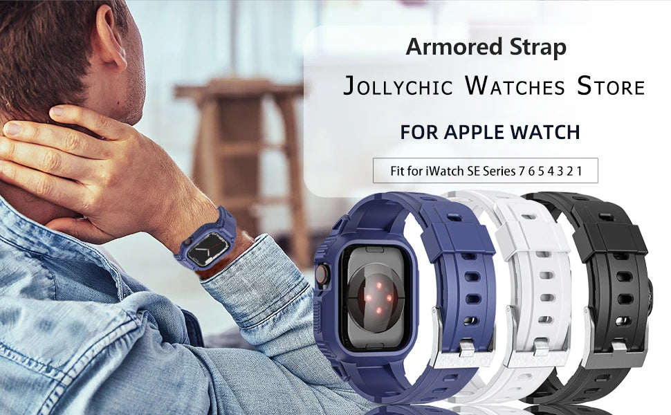 Sport Clear Apple Watch Band+Case