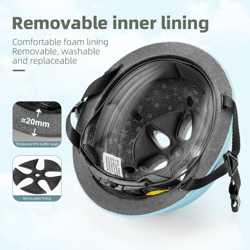 ROCKBROS Safety Skateboard Helmet Child Riding Lightweight Bike Adjustable Lovely EPS