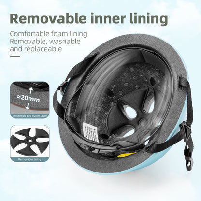 ROCKBROS Safety Skateboard Helmet Child Riding Lightweight Bike Adjustable Lovely EPS