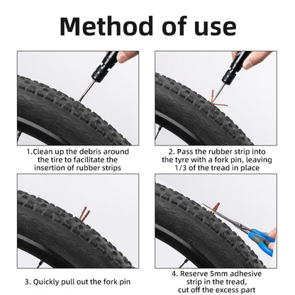 ROCKBROS Vacuum Aluminum Alloy Tire Repair Tool Compact  Portable