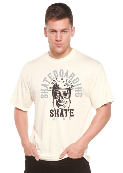 Skate Boarding Men's Bamboo Viscose/Organic Cotton Short Sleeve Graphic T-Shirt