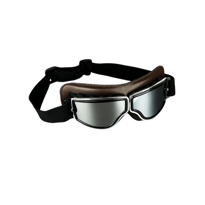 Vintage Leather Motorcycle Goggles