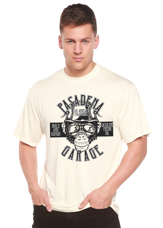 Pasadena Garage Men's Bamboo Viscose/Organic Cotton Short Sleeve Graphic T-Shirt