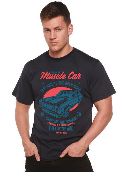 Muscle Car Spun Bamboo® Men's Bamboo Viscose/Organic Cotton Short Sleeve Graphic T-Shirt