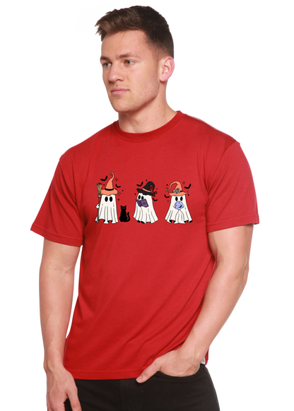 Halloween Boo Men's Bamboo Viscose/Organic Cotton Short Sleeve Graphic T-Shirt