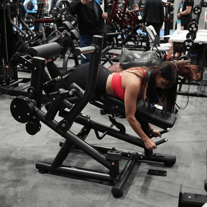 Pro Strength Leg Extension / Prone Leg Curl Combo - Muscle D Fitness - Plate Loaded Quad & Hamstring Machine