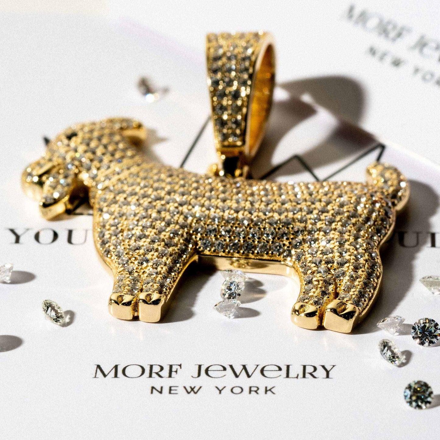 Iced GOAT Pendant 925 Sterling Silver
