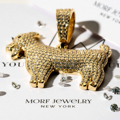 Iced GOAT Pendant 925 Sterling Silver