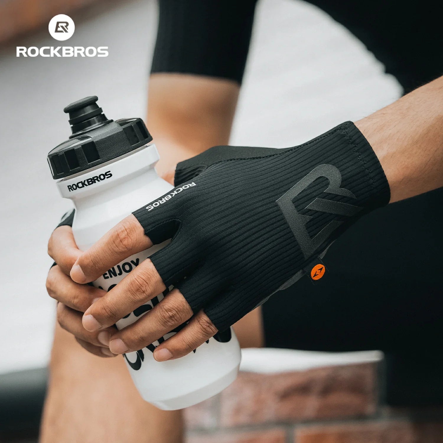 ROCKBROS Elastic Interface® Half-Finger Gel Padded Cycling Gloves - Triathlete Store