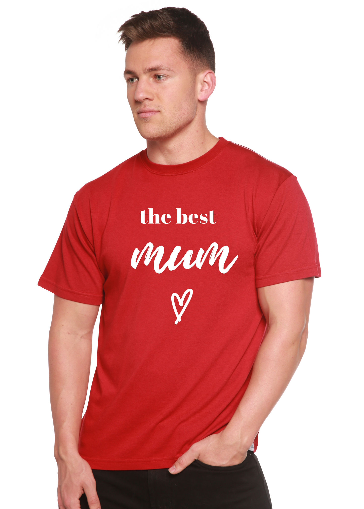 The Best Mum Unisex Bamboo Viscose/Organic Cotton Short Sleeve Graphic T-Shirt