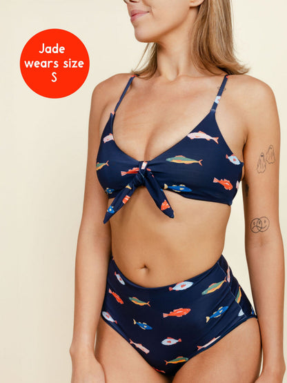 Front Tie Top in Harbor