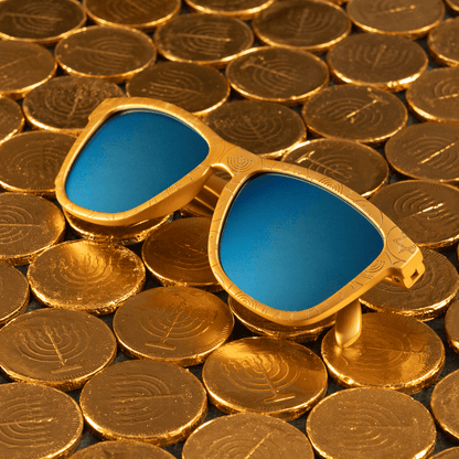"I Have A Gelt Complex” Hanukkah OG Polarized Sunglasses