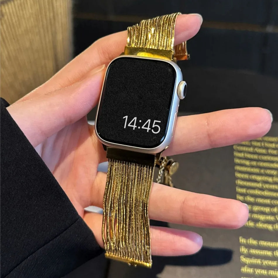 Steel Apple Watch Band Series 11/10/9/8/7/6/5/4/ SE / Ultra 1/2/3