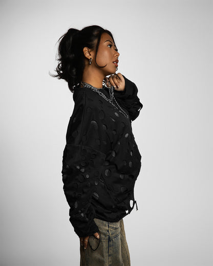 "VEIL OF DESIRE" LONG SLEEVE (BLACK)